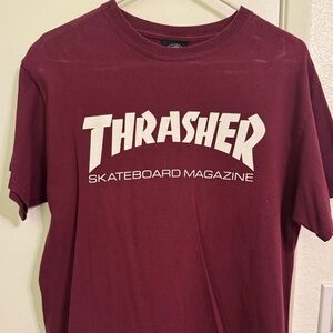 Thrasher Burgundy Short Sleeve Tee